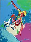 Leroy Neiman Skateboarder copy painting